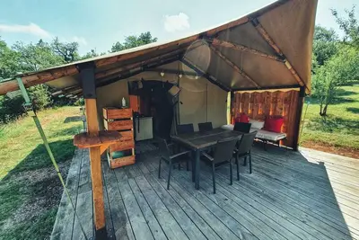 Image de Tente Lodge Cerise pour 4 personnes