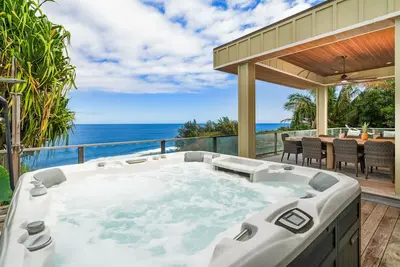 Image de Villa sur la côte nord de Kauai avec une vue magnifique du 24 août au 14 septembre