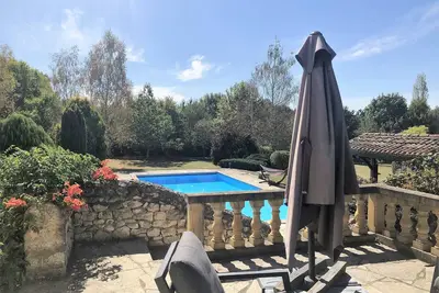 Image de Propriété spacieuse, dans parc arboré- sans vis à vis Monpazier- Piscine privée