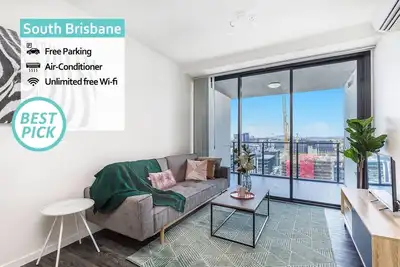Image de South Brisbane Funky Parking Gratuit De 1 Chambre Qsb02718