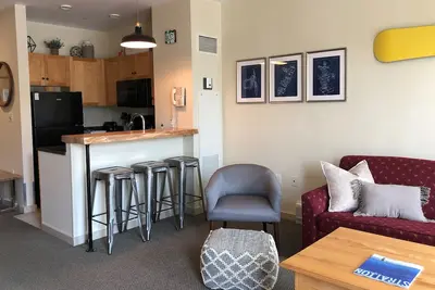 Image de Stratton Long Trail Studio situé à côté du village et des ascenseurs