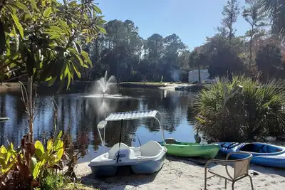 Image de Le lac et la cabane dans le lac Retreat de Steinhatchee - seulement le meilleur! !