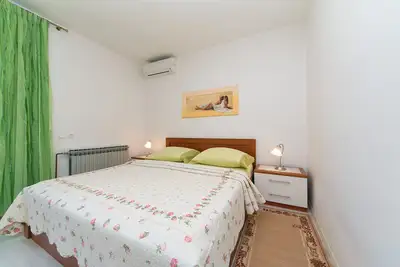 Image de Appartement d'une chambre avec le balcon et la vue sur le mer Brela, Makarska (A-2717-d)