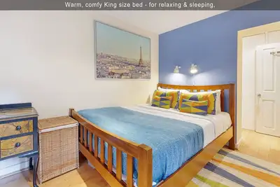 Image de Élégant patio indépendant Garden Apartment dans le quartier branché Sw6 de Londres,