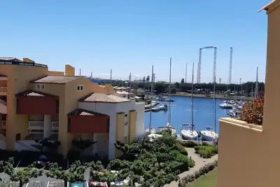 Image de Joli T2 de 36 m2, Cap d'Agde, port Malfato, parking privatif, vue bateaux