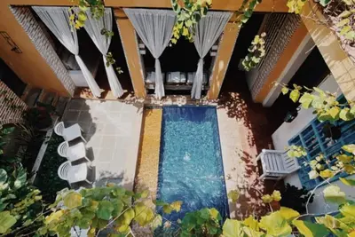 Image de Carthagène, vieille ville. Villa de luxe et romantique, dans la plus belle et la rue