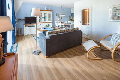 Image de Appartement très confortable avec WiFi, vélos, sauna, salle de fitness, balcon et bien plus encore.