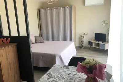 Image de charming little air-conditioned villa with large garden and parking.