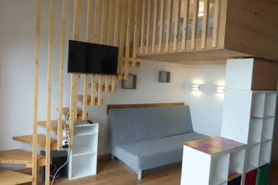 Image de Appartement 4-5 couchages, avec mezzanine. Vue imprenable plein Ouest, Wifi