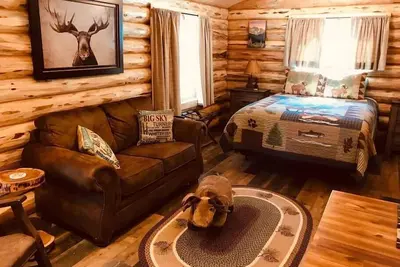 Image de Chalet confortable dans les bois: Moose Cabin # 2