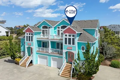 Image de Cabane à la plage: 5 Br / 5 Ba duplex-un côté à Corolla, 10 personnes