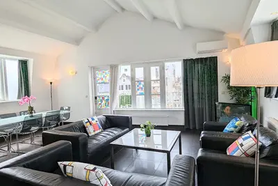 Image de Penthouse avec balcon dans le centre d'Amsterdam - G