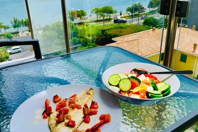Suite Thalassa avec vue sur la mer, pour 4 personnes, Wifi gratuit, Tv satellite