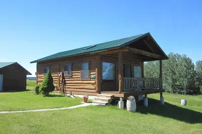 Image de Log Cabin sur le lac Flathead