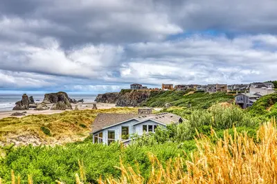 Image de Nouvelle liste! Maison en bord de mer acceptant les chiens sur un bluff avec des vues spectaculaires
