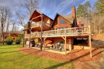 Image de Luxe, Front de rivière Toccoa, Pêche, 3 Cheminées, Kayaks