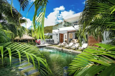 Image de Jungle vibes sxm. Le paradis! jardin tropical, piscine privative & Gazebo!