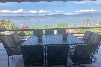 Image de Belle Maison Avec Une Pleine Vue Sur Le Lac De Chapala Et Les Montagnes