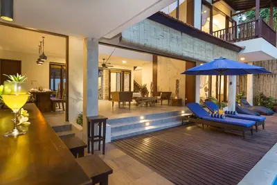 Villa 4 chambres avec piscine à débordement près d'Ubud;