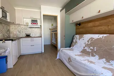 Image de Studio rénové avec balcon, 4 couchages à La Joue du Loup