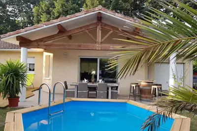 Image de Belle maison climatisée 120 m2 avec Piscine à Tosse 1mn, 10mn d'Hossegor