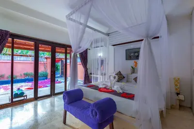 Image de Villa avec piscine privée de 1 Br à kuta près de la plage