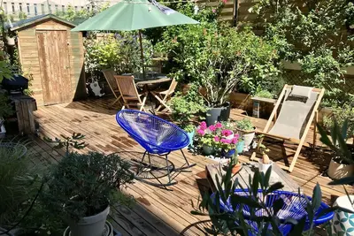 Image de Appartement avec terrasse arborée proche Tour Eiffel 4 personnes