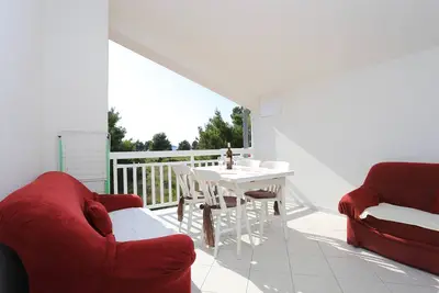 Image de Appartement de deux chambres avec la terrasse et la vue sur le mer Rogoznica (A-4162-m)