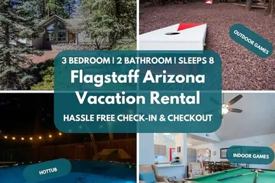 Image de Nouvelle liste Flagstaff! Amazing Home In Pines Trees Près du centre-ville w / Hot Tub