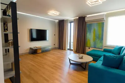 Image de Loft chic et minimal avec vue sur la mer
