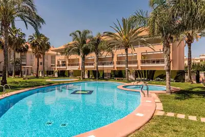 Image de Confortable appartement avec climatisation, piscine, Wifi, Tv, terrasse, vue panoramique et parking