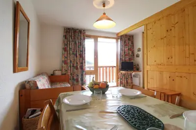 Image de Appartement cosy 4 pers au pied des pistes avec wifi, balcon et casier à ski