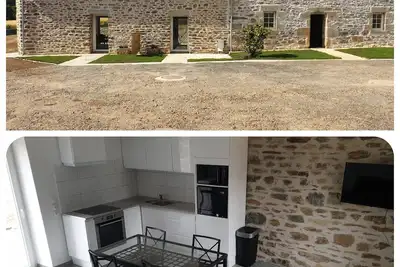 Image de gîte au calme dans un ancien corps de ferme rénové proche mer