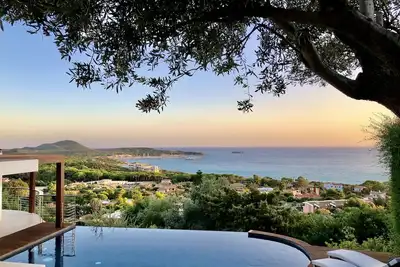 Image de Campulongu, villa avec piscine panoramique à 350 mètres de la mer