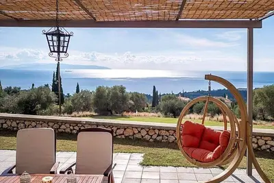 Image de La villa céruléenne. La concorde de bleu et de vert!