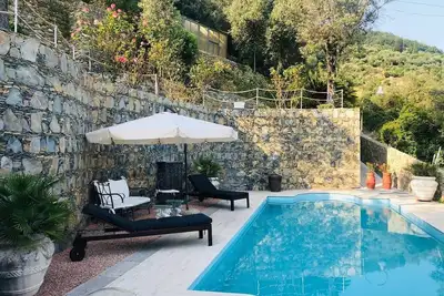 Image de Nouveau! ! Maison avec piscine privée, vue mer et jardin