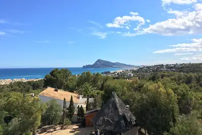 Image de Chalet Altea avec une vue magnifique sur la mer et la piscine
