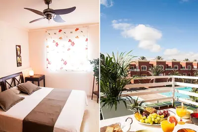 Paradise Corralejo: quartier résidentiel calme, piscine, wifi gratuit, tv movistar, sam