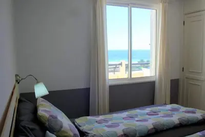 Image de Grande terrasse ensoleillée avec vue sur la plage de Jandia