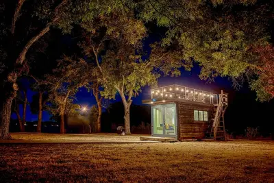 Image de Conteneur élégant Tiny House \"Yellow & Blue\"