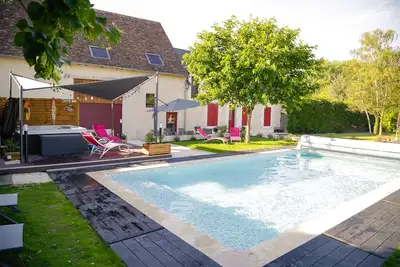 Image de Longère d'exception avec piscine et jacuzzi haut de gamme Châteaux de la Loire