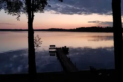 Image de Accueil au bord du lac sur les sentiers de Vtt et de motoneige