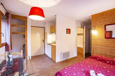 Hameau 6 201a - Spa & Piscine studio 2 pers.