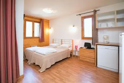 Hameau 8 201 - Spa & Piscine studio 4 pers.