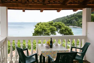 Image de Apartments Franka Saplunara - Chambre Triple avec Terrasse et Vue sur la Mer N ° 1