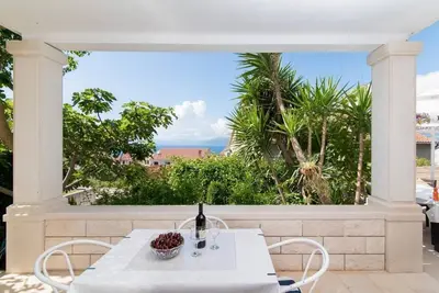 Apartments Veve - Appartement Studio Supérieur avec Terrasse et Vue sur la Mer (Vesna) (St)