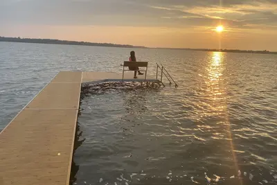 Image de Chalet entier à louer avec magnifique coucher de soleil