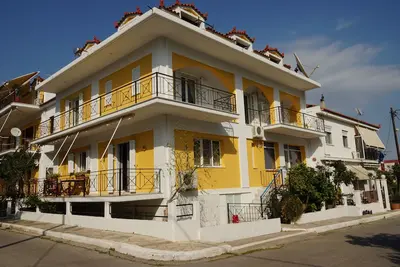 Image de Maison Antoinet. ĂŽle grecque de Samos dans le village de pĂŞcheurs d'Ireon.