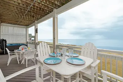 Image de Superbes vues sonores Rodanthe Sunset Resort - profitez des sports nautiques, accès à la plage, bain à remous privé, piscine (Rsr2b - Pamlico Vista)