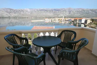 Image de Appartement d'une chambre avec la terrasse et la vue sur le mer Vinjerac, Zadar (A-3248-d)